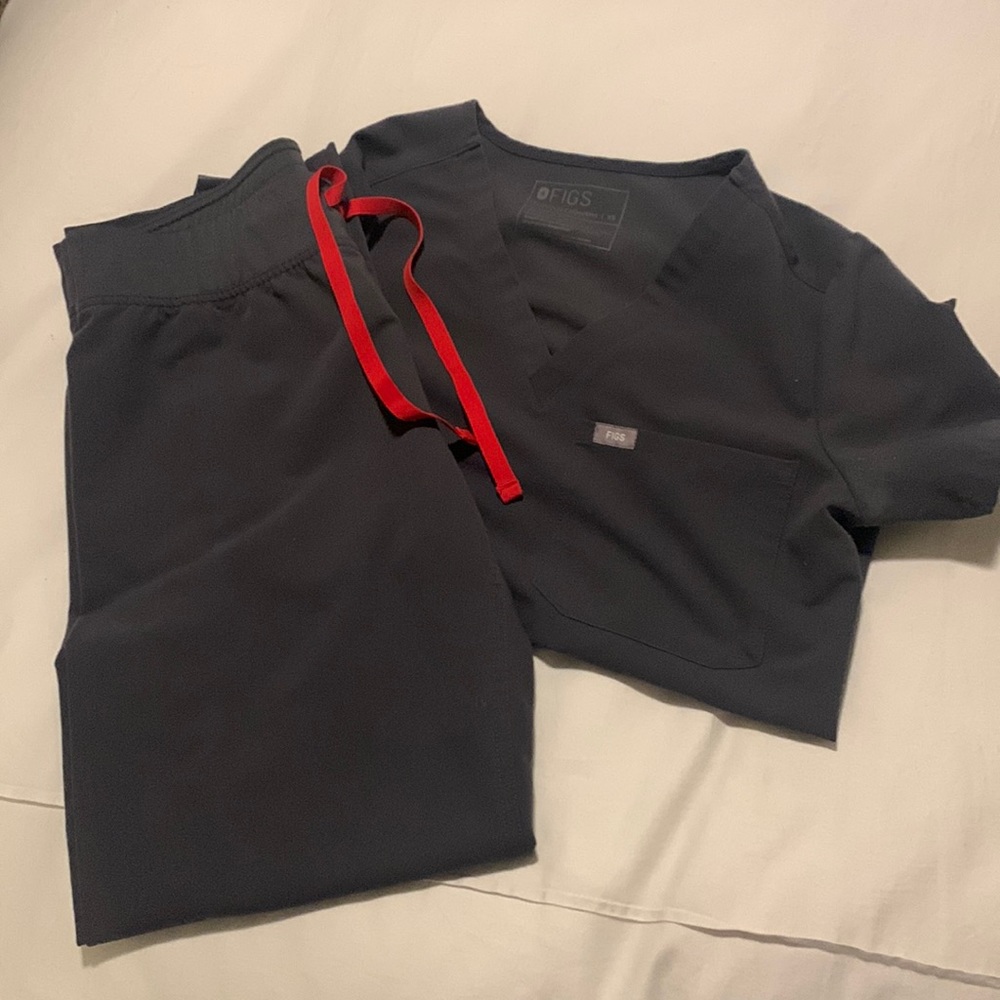Figs scrub set charcoal